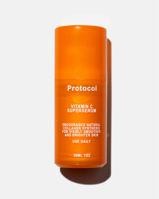 orange skincare bottle for vitamin c