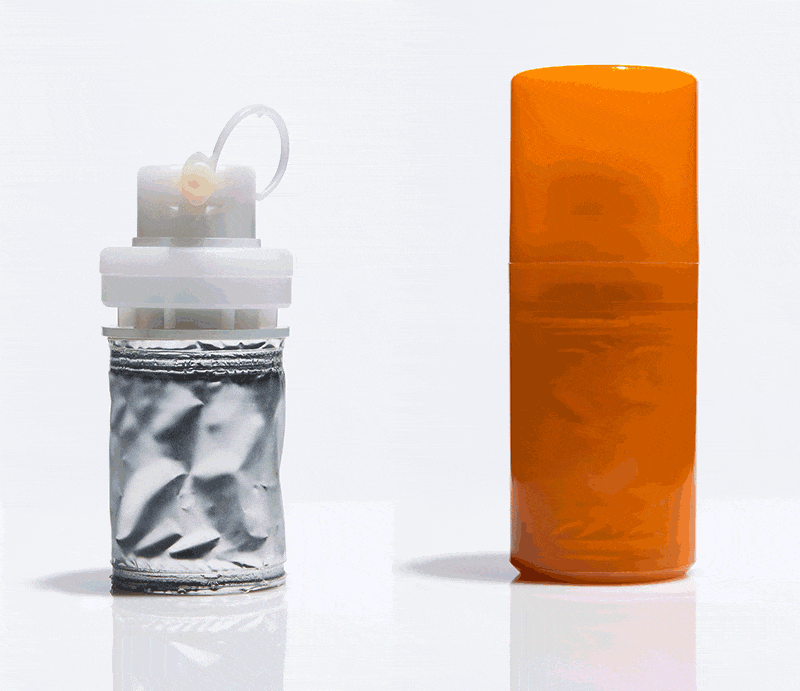 Little orange bottle